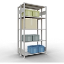 SCHULTE Lagertechnik - Rayonnage de base double emboîtable Type 150 - 2000x1000x2x300 mm 2x5 tablettes
