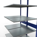 SCHULTE Lagertechnik - Rayonnage double emboîtable Modèle 150 - 3000x1000x2x600 mm 2x7 tablettes