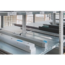SCHULTE Lagertechnik Rayonnage double emboîtable, MULTIPlus250, 3000x1000x(2x600) mm, 14 tablettes, galvanisé