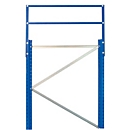 Schulte Lagertechnik Rehausse pour montants, P 1100 x H 500 mm, bleu gentiane RAL 5010