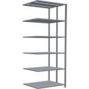 SCHULTE Lagertechnik - Stecks.Doppelanbauregal Typ 150 - 2500x1000x2x400 mm verz.2x6 Böden