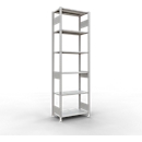 SCHULTE Lagertechnik - Stecks.Grundr. mit Längenriegel - 2500x750x400 mm, Typ 150 kg