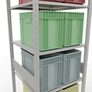 SCHULTE Lagertechnik - Stecks.Grundr. mit Längenriegel - 3000x750x800 mm, Typ 150 kg
