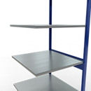 SCHULTE Lagertechnik - Stecksystem Anbauregal - 2500x 750x800 mm, Typ 150 kg