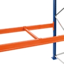 Schulte Lagertechnik Support de profondeur encastré, pour panneaux d'aggloméré 38 mm, profondeur de lisse 50 mm, profondeur de cadre 800 mm, orange, 1 pièce