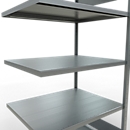 Schulte Lagertechnik Système de rayonnage à tablettes emboîtable MULTIplus 250, rayonnage annexe, verrou de longueur, 2000x1000x800 mm, 5 tablettes, galvanisé