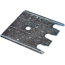 Schulte Lagertechnik Tôle de calage des semelles pour cadres de montants S610-M18-U et S625-A18, épaisseur 1 mm, galvanisée, 1 pièce