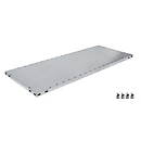 SCHULTE Lagertechnik Zusatz-Fachboden MULTIPlus 150, 1000x 400mm, 25 mm Kante, mit 4 Fachbodenträgern