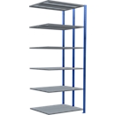 SCHULTE Technique de Stockage - Double montage enfichable. Type 250 kg - 2500x1000x2x400 mm, 12 tablettes
