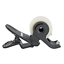 Scotch® tape dispenser Clip‘n Twist C19-Clip-CG, for castors L 33 m x W 19 mm, incl. 1 roll of Scotch® Magic™ adhesive tape, dark grey