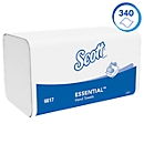 Scott® Interfold Paper Towels Essential 6617, 1-laags, 15 pakken á 340 handdoeken, wit