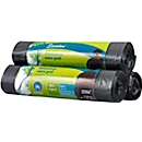 Secolan® afvalzakken - materiaal recycling-polyetheen - 200 L -  zwart - 8 stuks