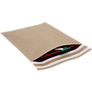 SecureLop postzakken van MD Securepack®, dubbele kleefsluiting, B 250 x L 330 mm + 2 x 30 mm bodemvouw, kraftpapier, bruin, 50 stuks
