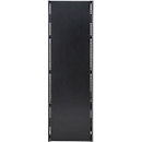 Seitenwand für Grundregal/Anbauregal ORDO Business, multifunktional, magnethaftend, B 600 x H 2000 mm, Stahl-Vollblech, tiefschwarz matt RAL 9005