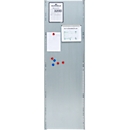 Seitenwand für Grundregal/Anbauregal ORDO Industry, multifunktional, magnethaftend, B 800 x T 0,88 x H 2000 mm, Stahl-Vollblech, verzinkt