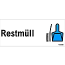 Selbstklebe-Etiketten "Restmüll"