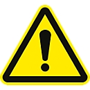 Señal de advertencia "advertencia de zona de peligro", lámina