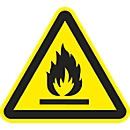 Señal de advertencia "Advertencia: sustancias inflamables", 5 piezas