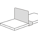 Separador estantes, para estantería de acero PROGRESS 2000, desplazable, P 300 mm