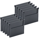 Separador para caja de estantería RK 421/521/621, polipropileno reciclado, gris hierro, 10 piezas
