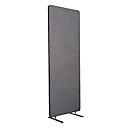 Cloison acoustique, exemplaire unique, rectangulaire, format vertical, avec pieds, L 600 x P 350 x H 1680 mm, feutre PET, gris