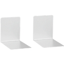 Serre-livres magnétiques MAUL, en métal. 120 x P 140 x H 140 mm, gris clair
