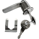 Serrure pour colonnes de casiers type S5 avec 5 casiers &amp; type S4 avec 4 casiers, fermeture différente, 2 clés incluses, acier &amp; zamak