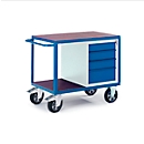Servante d'atelier à charge lourde avec armoires à tiroirs, 1000 x 700 mm, capacité de charge 1000 kg