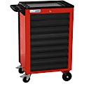 Servante d'atelier BASIC, 9 tiroirs, rouge
