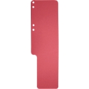 Serviette de classement Exacompta, vierge, L 100 x H 320 mm, avec pli latéral, rainurée & perforée, Ange Bleu, carton recyclé, rouge, 100 pièces