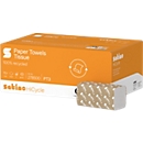 Serviettes pliées Satino Comfort, 2 plis, pliage en V, avec gaufrage, L 230 x l 250 mm, 100 % papier recyclé, extra-blanc, 3200 feuilles