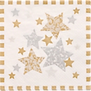 Serviettes Popstar Stardust , 3 plis, 330 x 330 mm, 100 pièces