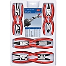 Set borgringtangen, 8-delig, SB-perforatie 10-60 mm, KNIPEX