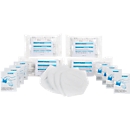 Set complémentaire de premiers secours Söhngen® conforme à la norme DIN 13169, 96 pièces, pansements, lingettes humides & masques FFP2, blanc