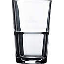 Set de verres empilables, set de 6, verre trempé, design intemporel - peu encombrant, robuste pour toute utilisation