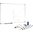 Set económico MAULpro Whiteboard 2000 + set de accesorios gratuito, gris platino