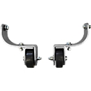 Set of castors for transport box, aluminium