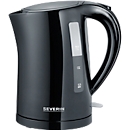 SEVERIN electric kettle, 1.5 liters, 2,200 watts, 360° central cordless, anti-limescale strainer, concealed heating element, black