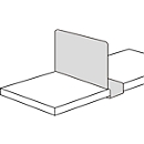 Shelf divider, for steel shelf PROGRESS 2000, sliding, P 300 mm