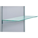 Shelf ESG glass satined including carrier