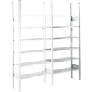Shelf rack SSI Schaefer R3000, add-on shelf, 5 powder-coated shelves. Shelves, W 1025 x H 2278 mm