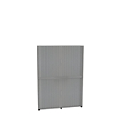 Shutter cabinet, 6 AA, 2-part, with central partition, W 1600 mm, silver
