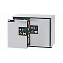 Sicherheits-Unterbauschrank Typ 90 asecos UB-S-90, 2 Schubladen, Front Lichtgrau, B 1102 x T 600 x H 800 mm