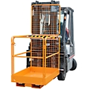 Sicherheitskorb SIKO/L, L 1290 x B 800 x H 1890 mm, orange
