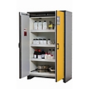 Sicherheitsschrank Typ 30 asecos Q-CLASSIC-30, Flügeltüren, Front Sicherheitsgelb, B 1164 x T 620 x H 1947 mm