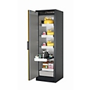 Sicherheitsschrank Typ 90 asecos Q-CLASSIC-90, Flügeltür, Anschlag links, Front Sicherheitsgelb, B 599 x T 615 x H 1953 mm