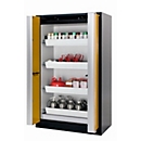 Sicherheitsschrank Typ 90 asecos Q-PHOENIX-90, Falttüren, Front Sicherheitsgelb, B 1193 x T 615 x H 1953 mm