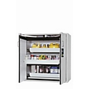 Sicherheitsschrank Typ 90 asecos S-CLASSIC-90, Flügeltüren mit Türfeststellanlage, Front Lichtgrau, B 1196 x T 616 x H 1298 mm