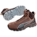 Sicherheitsschuh Puma® Safety Condor Brown Mid, S3 ESD SRC, EN ISO 20345:2011, FAP®-Durchtrittschutz, Stahlkappe, knöchelhoch, braun-schwarz, Größe 39