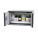 Sicherheitsunterbauschrank Typ 90 asecos UB-T-90, Flügeltüren, Front Lichtgrau, B 1102 x T 502 x H 600 mm